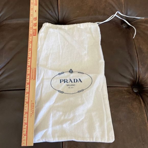 Prada dust bag. Preowned. Dimensions: 14 X 8 inches. - Picture 1 of 2